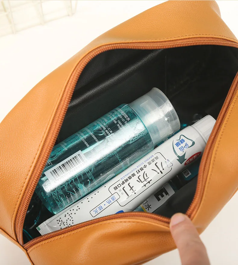 Personalized Embroidery Men's and women's handbags multi-functional waterproof makeup bag towel toothbrush storage bag 6