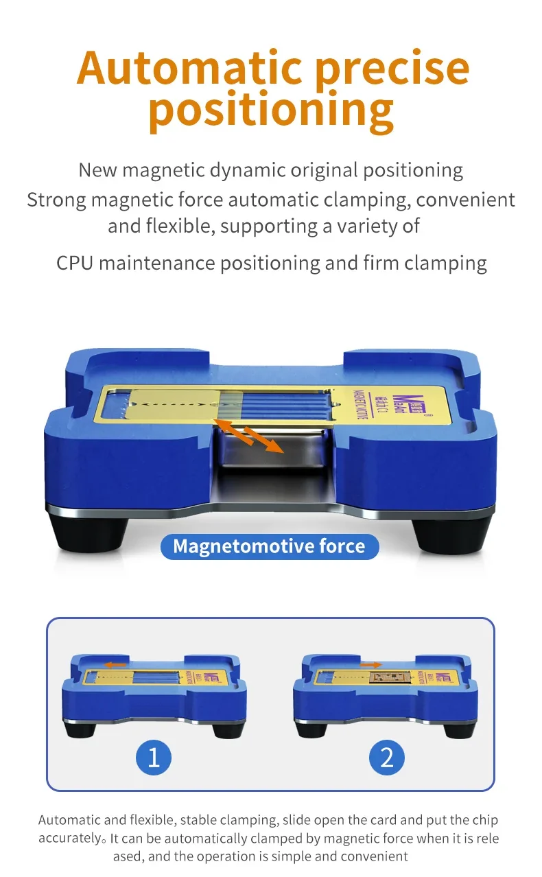 MAant C1 Magnetic Tin Planting Platform For iPhone A8-A19 QUALCOMM HS EMMC Mainboard CPU BGA Welding Reballing Stencil Tools Set
