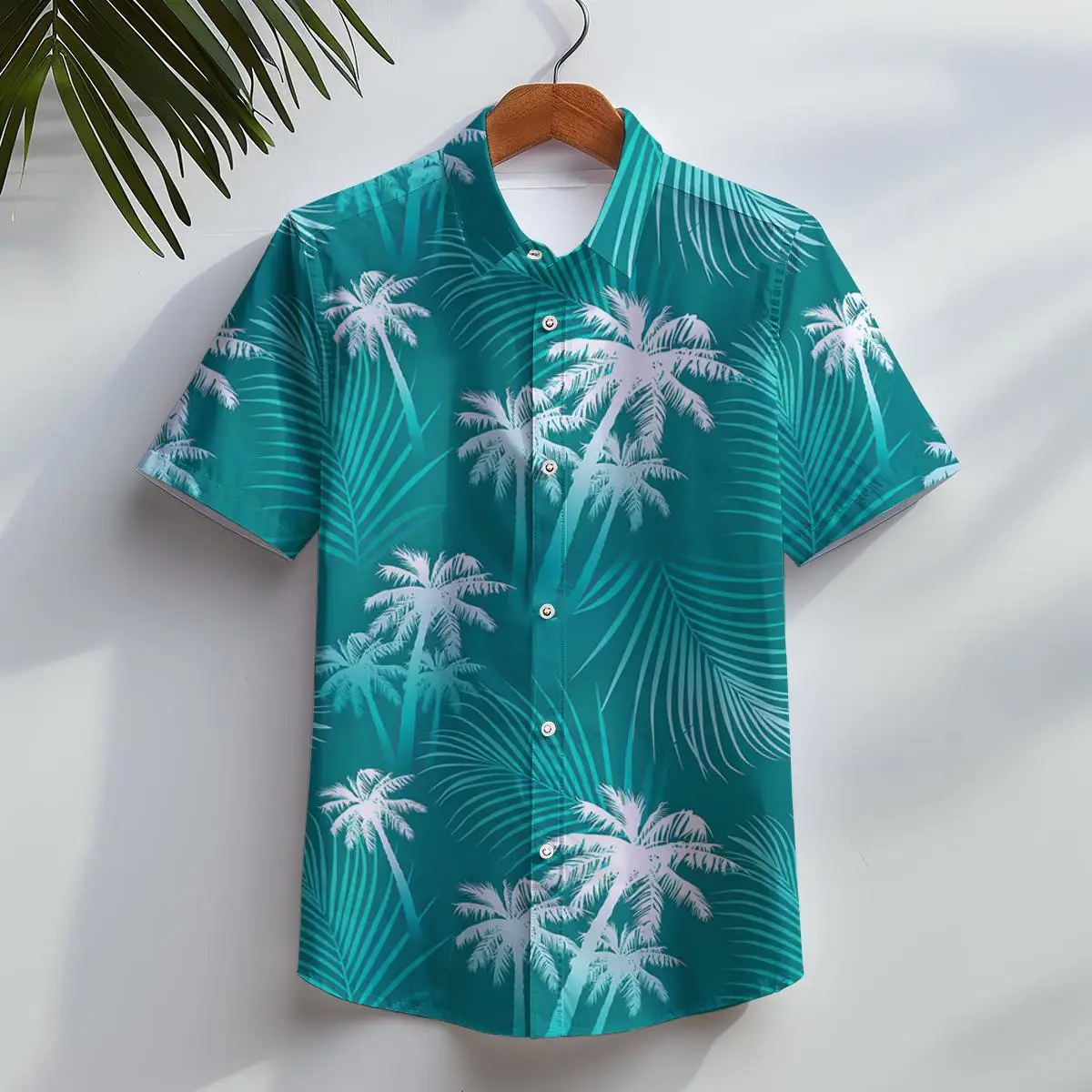 

Summer Shirt Hawaiian Shirts For Men Beach Vacation Short Sleeve Top Casual Men's Blouse Coconut Tree Camisas De Hombre Clothing