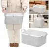 Large-Capacity Clothes Storage Bag With Handle Dust-proof Quilt Storage Basket with Lids Zipper Closet Organizers 1