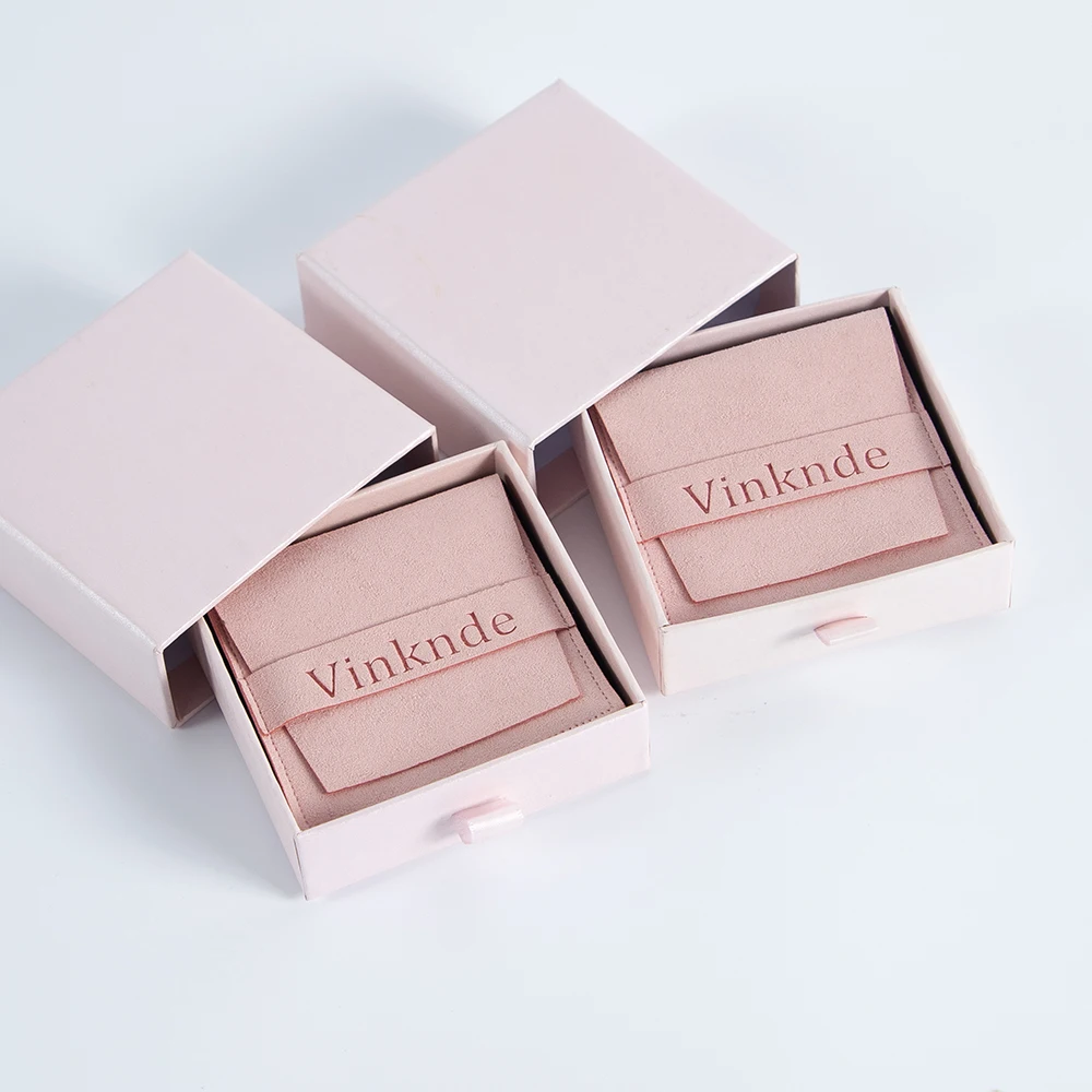 100 Stück individuelles Logo, rosa Mikrofaser-Umschlag, Schmuck, Geschenktüte, kleine Unternehmen, Hochzeitsgeschenke für Gäste, große Süßigkeiten-Goodie-Beutel – Detail 9