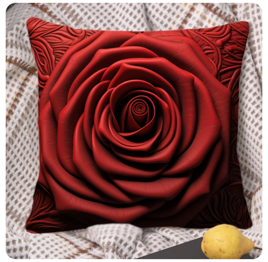 Description Picture 6 of itemHeart Pillow Cover Valentine's Day Cushion Cover Pillow Case Office Chair Sofa Bed Home Decor Throw Pillow Cover