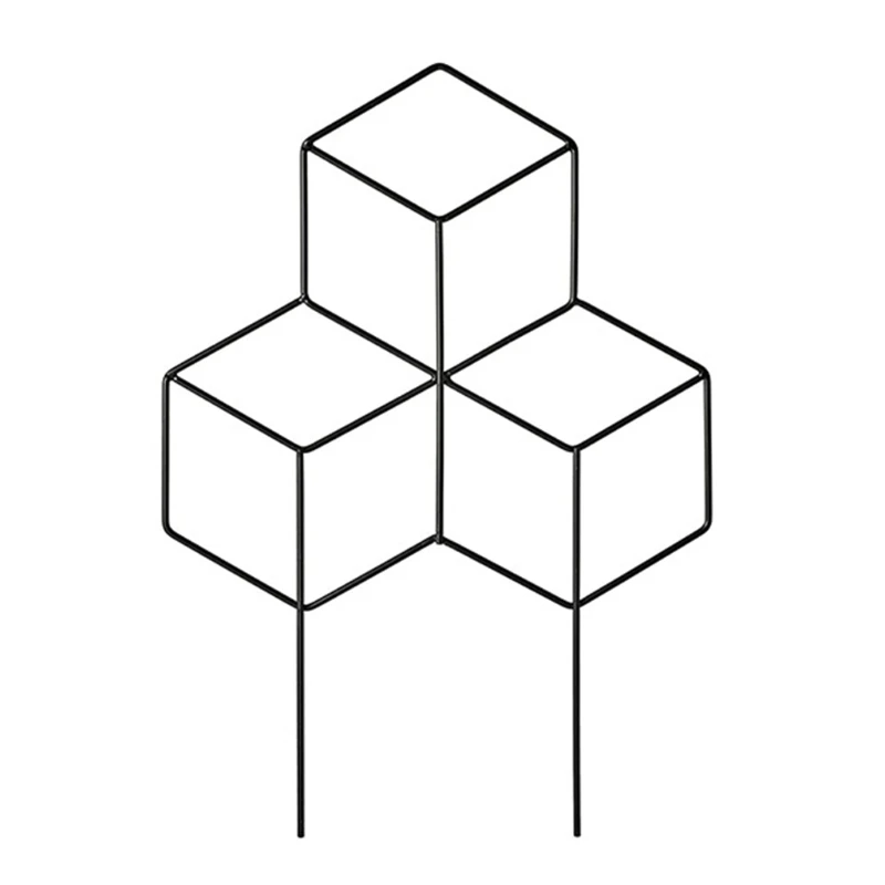 

Garden Trellis for Climbing Plants Black Iron Plant Vine Trellis Metal Support Wire Plants Climbing Holder Rack Support Dropship