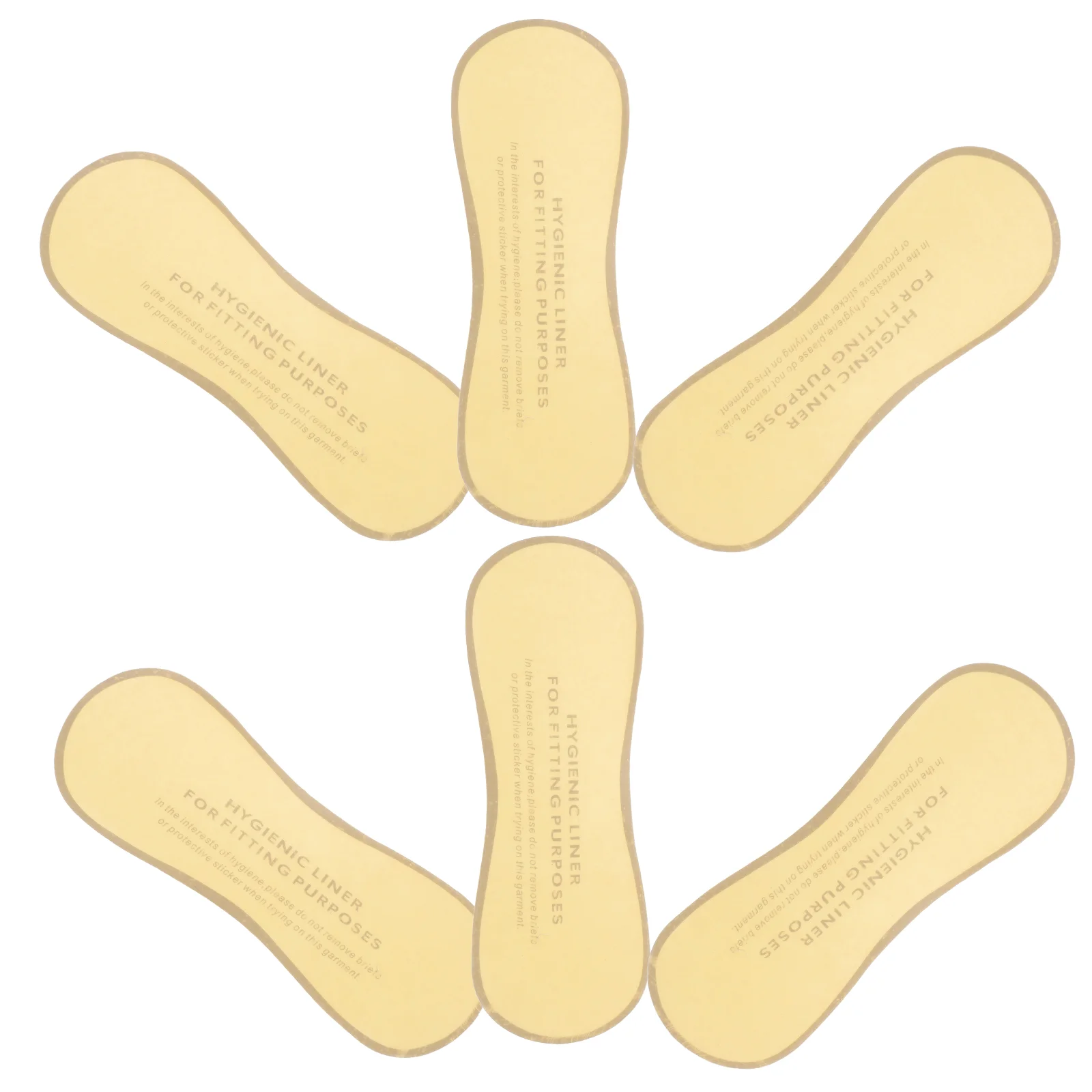 50 Pcs Hygienic Swimsuit Stickers Swimsuits Clear For Protective Protection Lingerie Pvc Self-adhesive Liners Strips 6