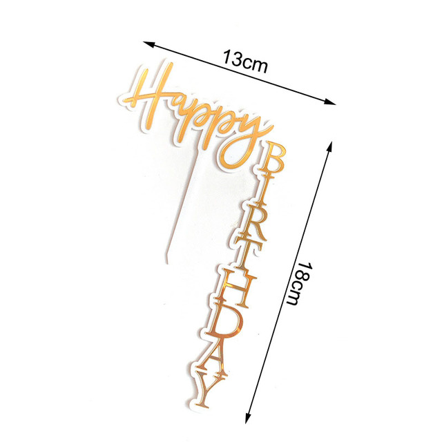 Birthday Acrylic Cake Topper Cake Toppers Birthday Cakes Party Wedding Decoration Anniversaire Candy Bar Father Mother