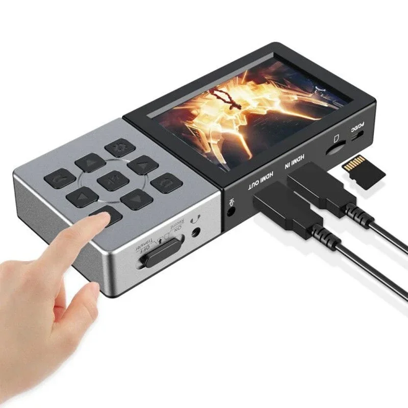 Ezcap 273 HDMI Game Capture Card1080P 60fps To Micro SD TF Card with Clear 3.5" Display Screen Playback Record Video Without PC