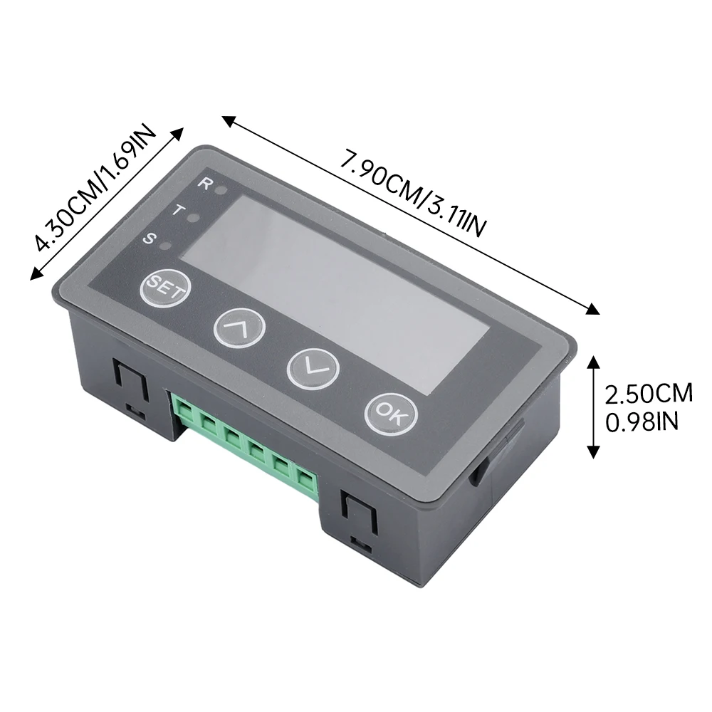 Misuratore di Display digitale 0-10V 0-20mA 2-10V 4-20mA ingresso segnale analogico 8-25V indicatore di processo misuratore di pannello relè fuori porta RS485