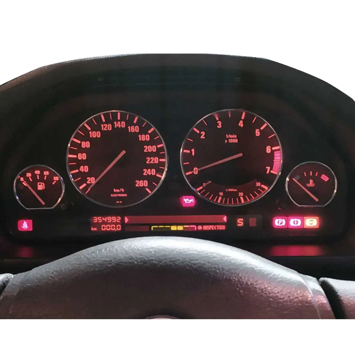 대시 보드 게이지 링 세트, BMW E32, E34 용, 3 색 스타일링