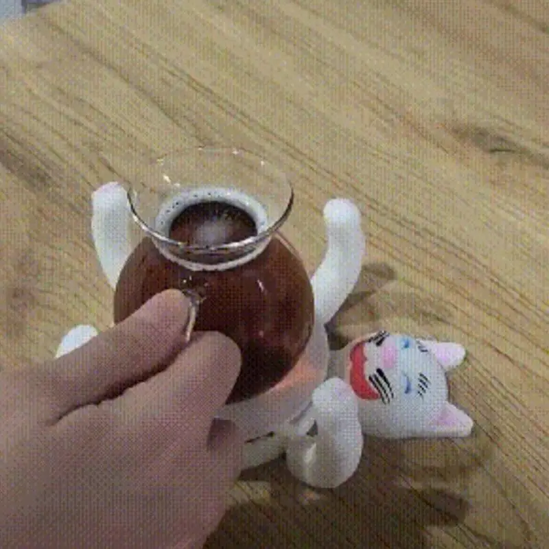 Creative 3D Print Funny Cat Coasters Insulated Coaster Ornament Stress Relieve Mug Base Decoration Party Favors Birthday Gifts