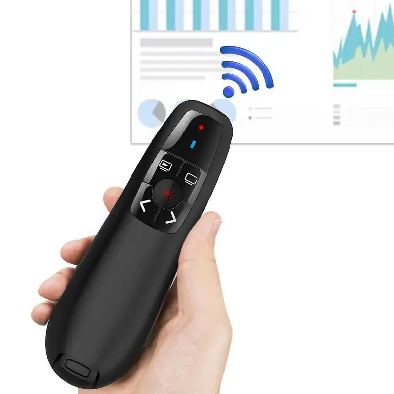 Wireless PowerPoint Presentation Clicker with Red Laser Pointer
