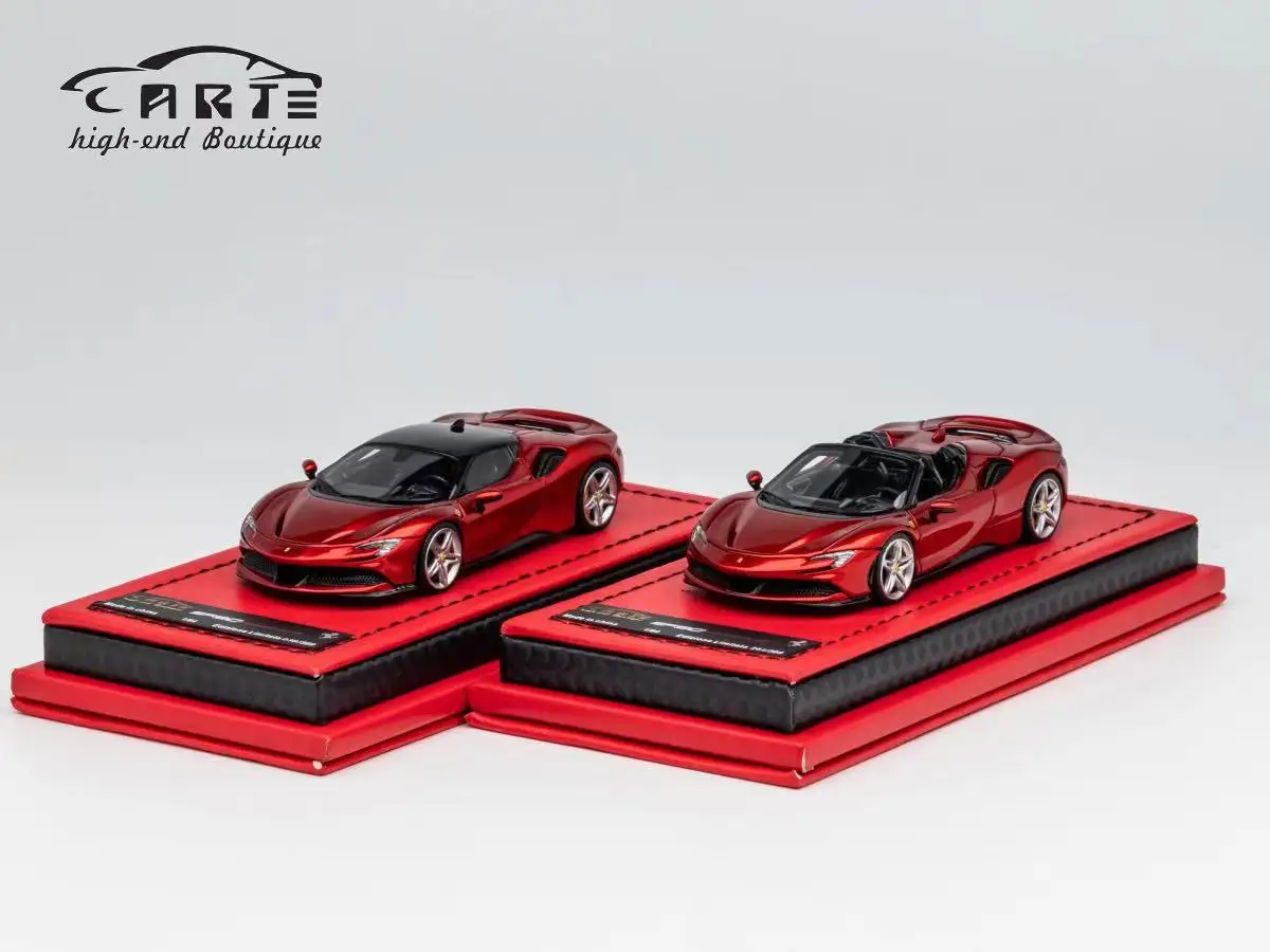 

Stocks ART 1:64 SF90 Metallic Red Coupe And Convertible Version Resin Scale Model Car In 2023