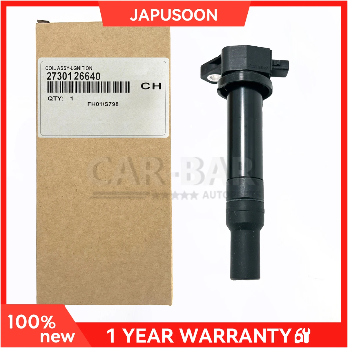 

27301-26640 катушка зажигания двигателя для 2006-2013 Hyundai Accent Elantra Kia Rio Rio5 Dodge Отношение L4 1,6 2730126640