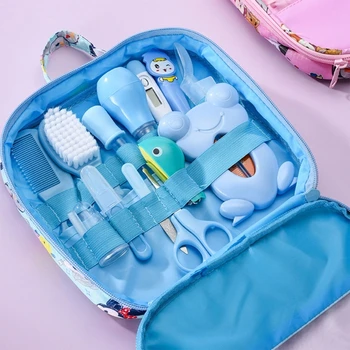 8/13 pz/set Kit per la cura del neonato articoli da toeletta per bambini Baby Kids Nail Hair Health Care termometro Kit di spazzole per toelettatura forbici per Clipper