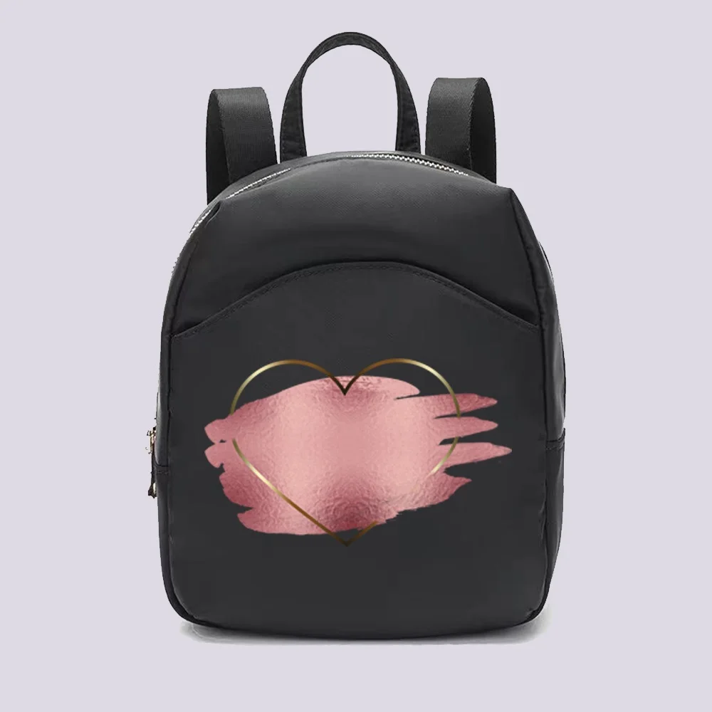 2022 Fashion Women Mini Backpack Multifunction Small Backpacks Casual Simple Love Printing Student Bookbags Travleing  Rucksack