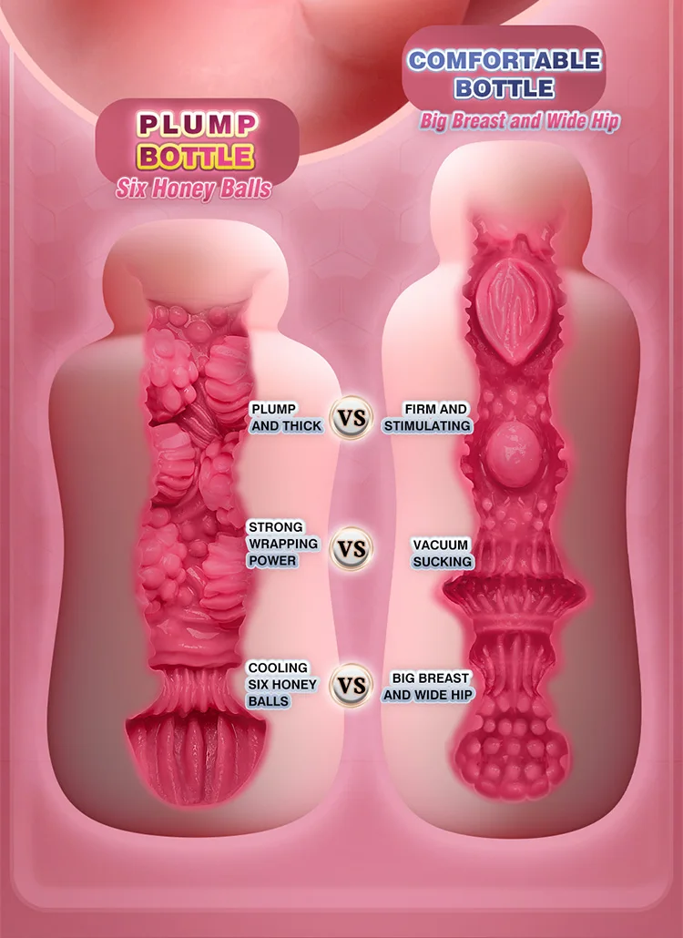 3D Artificial Vagina Men Masturbators Male Masturbation Product Pocket Pussy Realstic Vagina Toys for Men Aircraft Cup Exercise