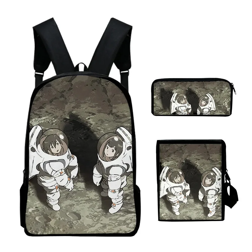 Harajuku Popular Cool Trese 3D Print Mochilas Escolares, Mochila Laptop, Inclinado Bolsa de Ombro, Lápis Caso, 3Pcs por Conjunto