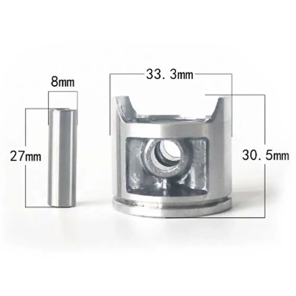 Replace Worn Out Engine Parts With Piston Ring Pin Clip Set for S25 Brush Cutter Grass Trimmer 33 3mm Diameter