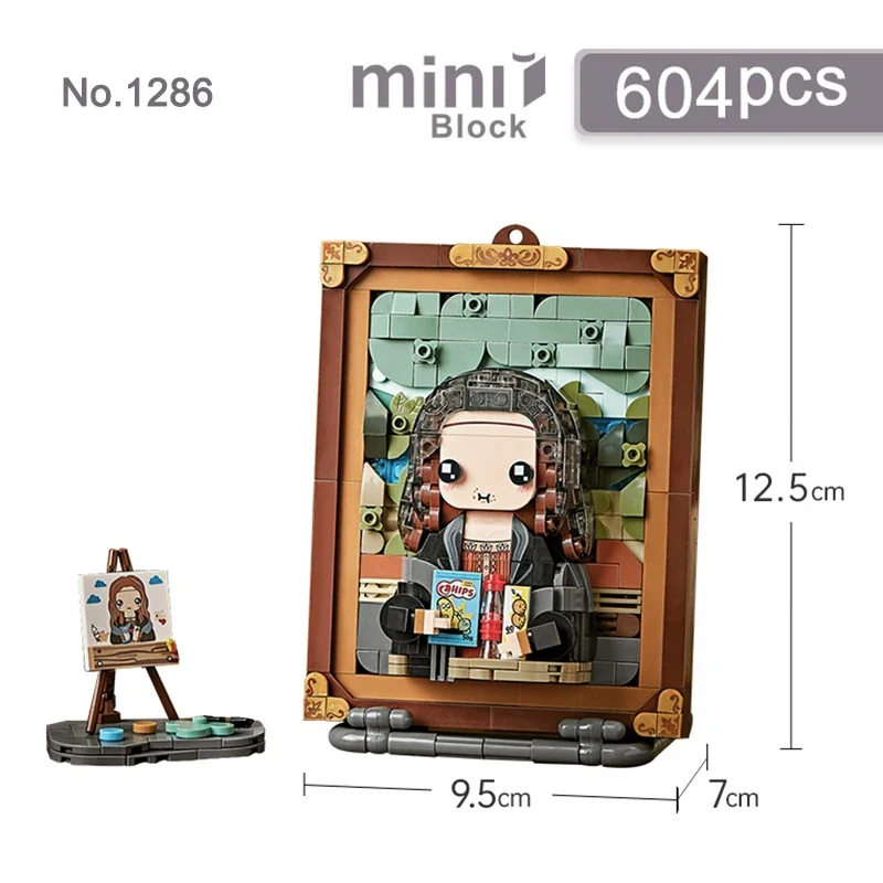 世界的に有名な油絵ビルディングブロックセット DIY クリエイティブアセンブリ吊り下げ絵画装飾品おもちゃギフト大人と子供のため