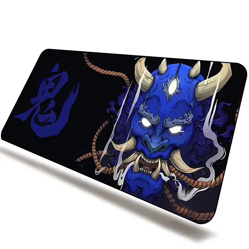 thumbnail image 1 of Alfombrilla de ratón de Anime Oni para Gamer, alfombrilla de escritorio japonesa, alfombrilla grande para ratón Xxl, accesorios para PC y videojuegos, alfombrilla para ratón negra 400X900, portátil, 1 of 5