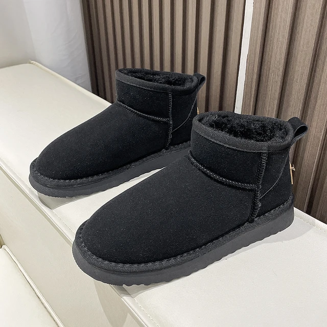 heilig Intens Industrialiseren Nieuwe Sneeuw Boot Stijl Korte Mini Winter Laarzen Vrouwen Luxe Merken  Suede Enkellaars Bont Gevoerde Warme Winter Laarzen Botas de Mujer -  AliExpress