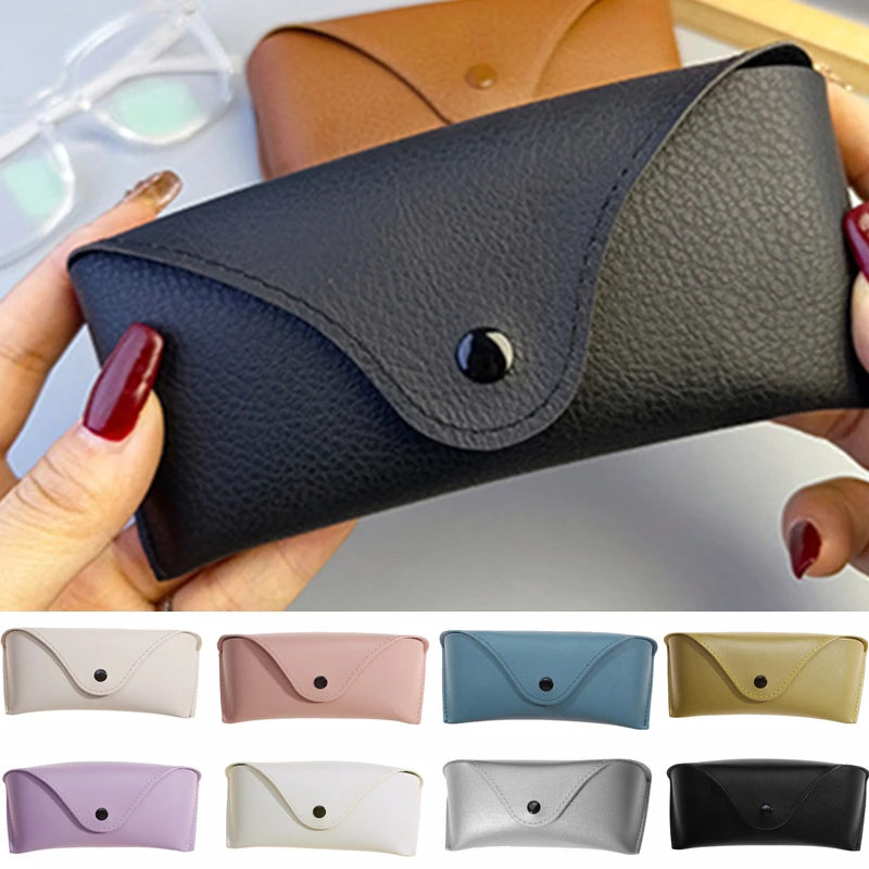Durable Leather Sunglasses & Eyeglasses Protective Case - Lightweight & Easy to Carry
