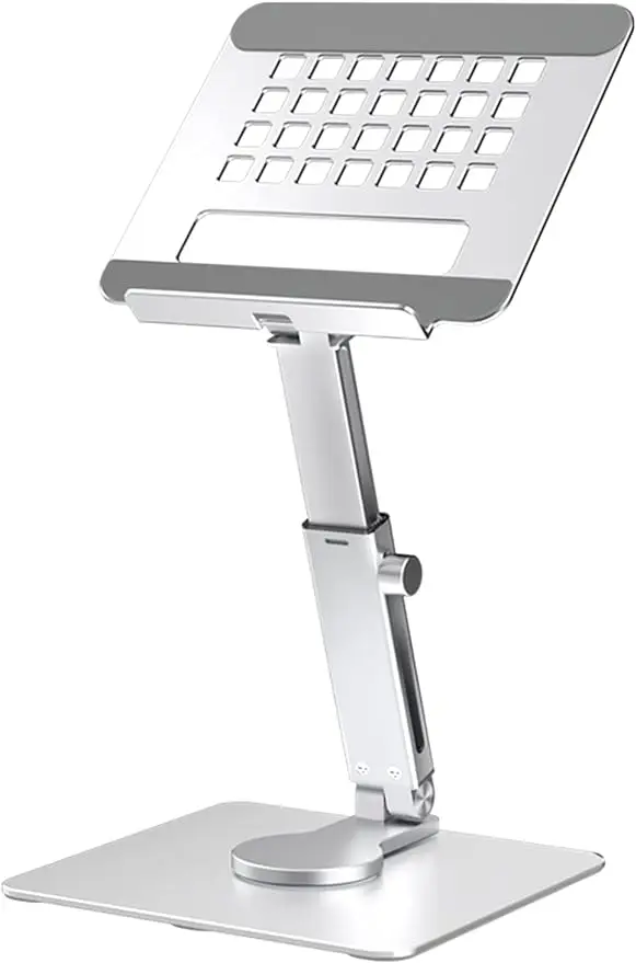 

Aluminum tablet stand, 360 ° rotating base folding tablet stand, adjustable tablet stand, can be used for iPad aerial 4/mini