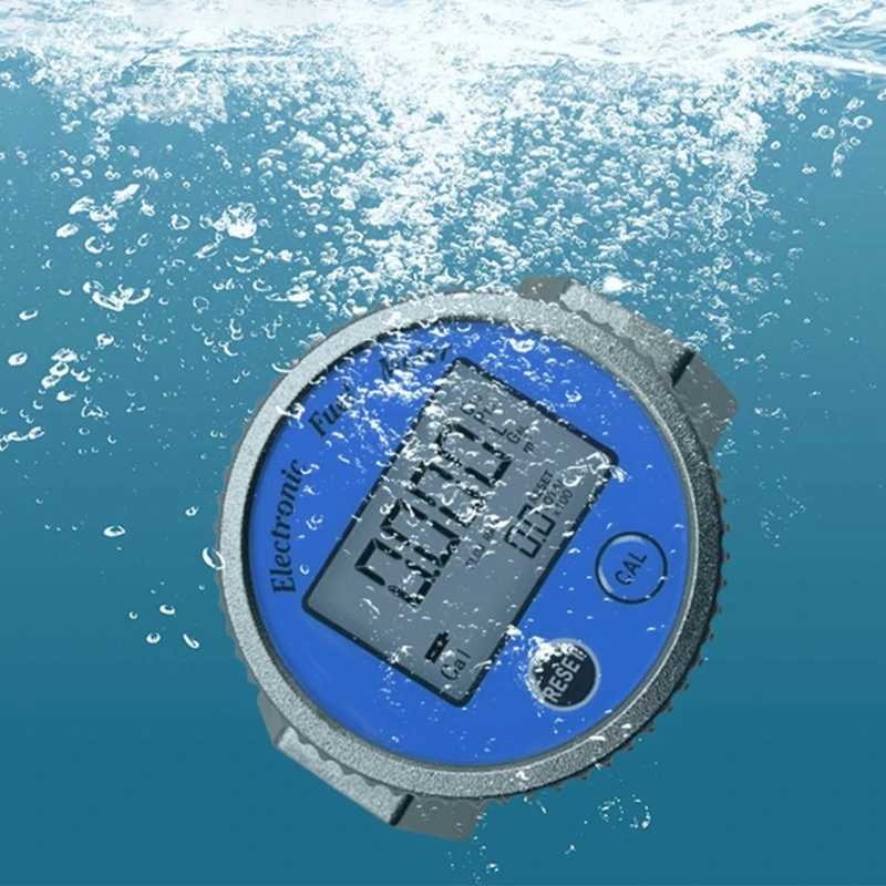 Meter FullSeal Digital Display Turbines Meter Waterproof 2 Size