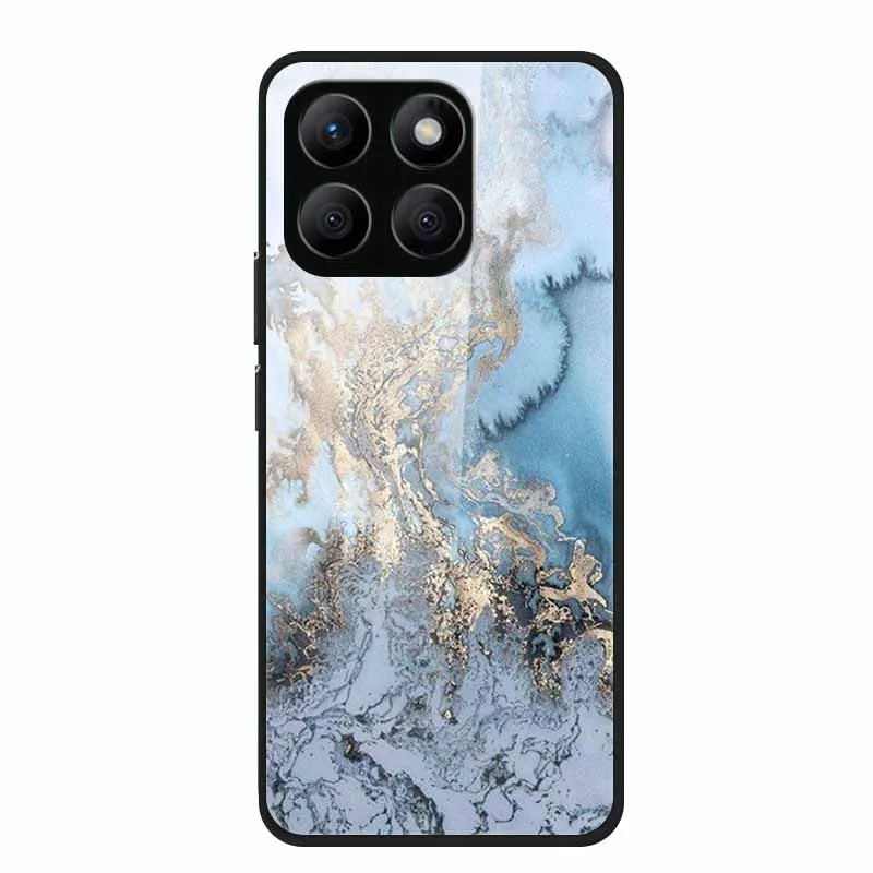 Enhanced Tempered Glass Protective Phone Case with Soft Bumper Design