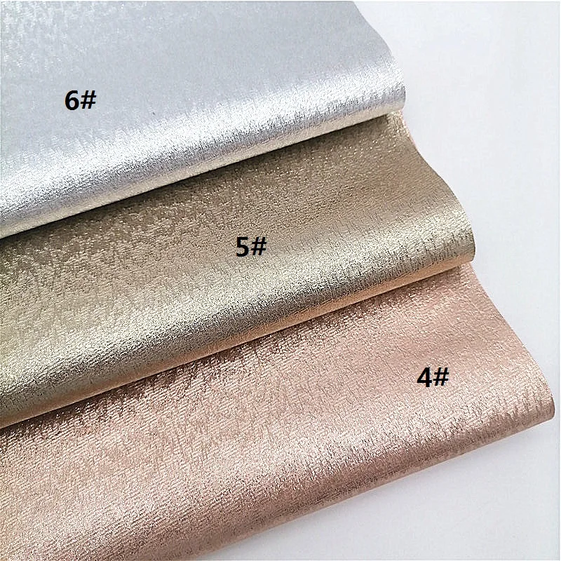 Metallic Faux Leather Sheets Touch Soft Cloth Synthetic Leather Vinyl For DIY Craft Sheets Mini Rolls W093