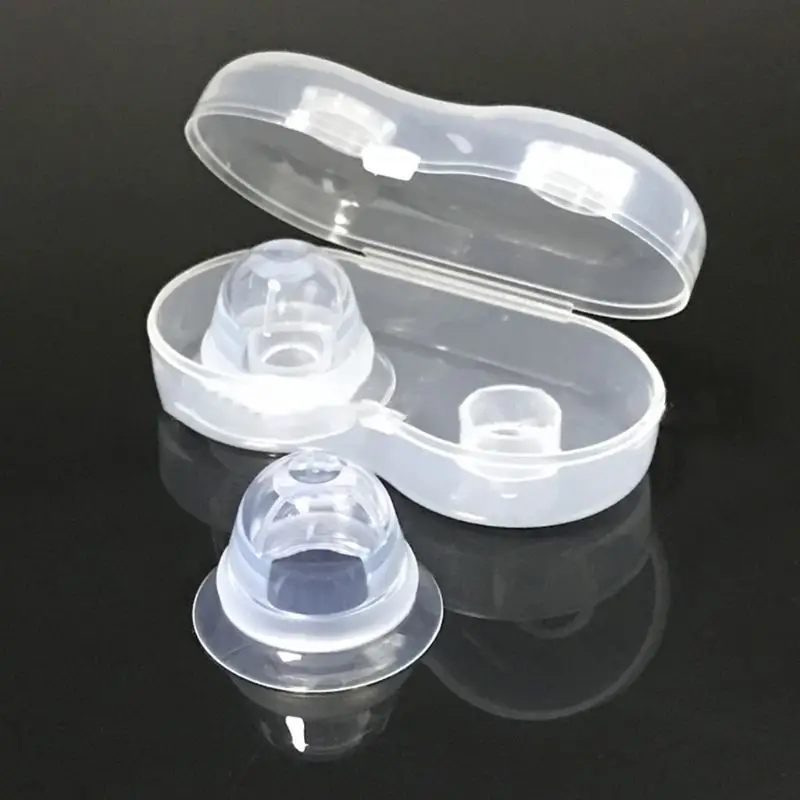 1 Pair Silicone Nipple Corrector Painless Nipple Sucker Puller Aspirator for Correction Flat Inverted Nipples 4