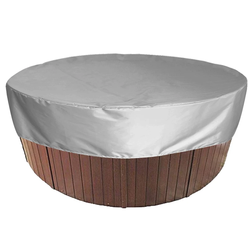 Outdoor Round Bathtub Cover - Durable Waterproof & UV-Resistant Protector