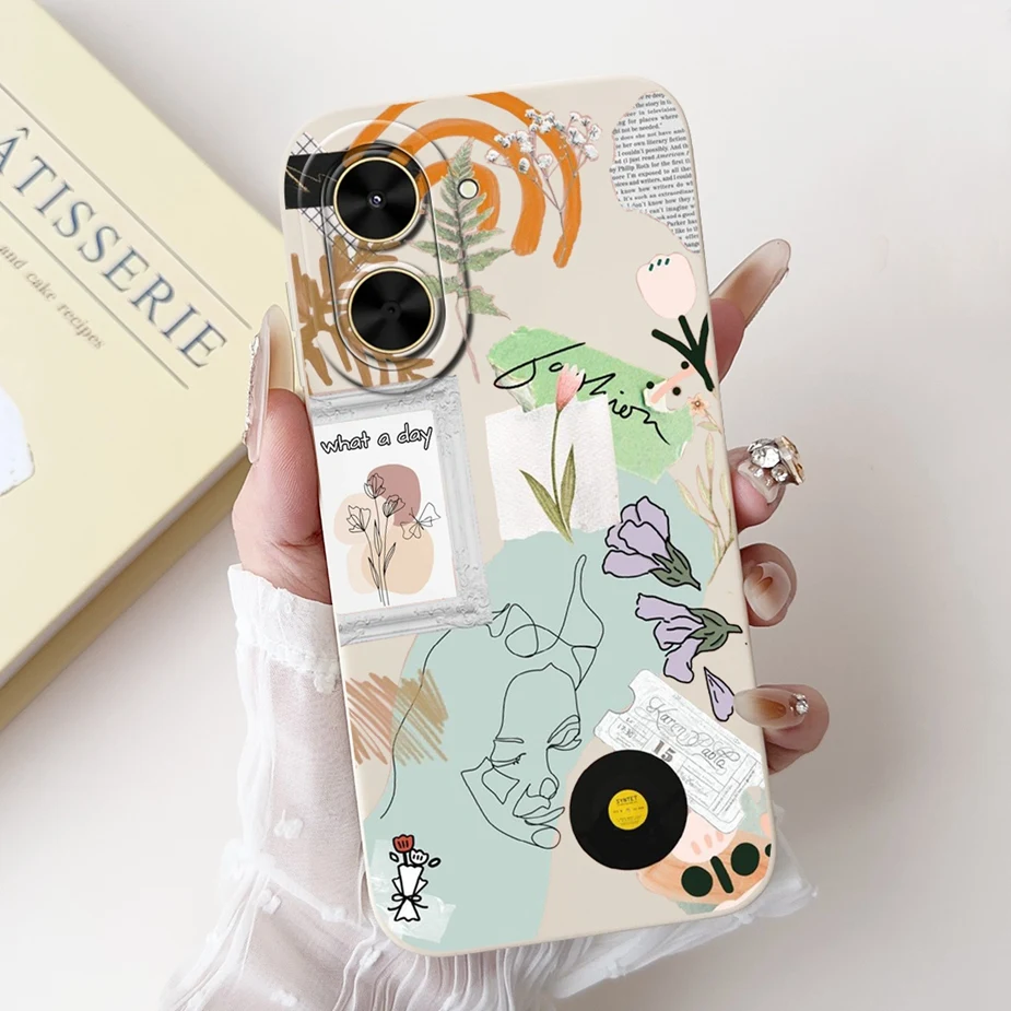 Luxury Art Painted Soft TPU Phone Case with Bumper Protection