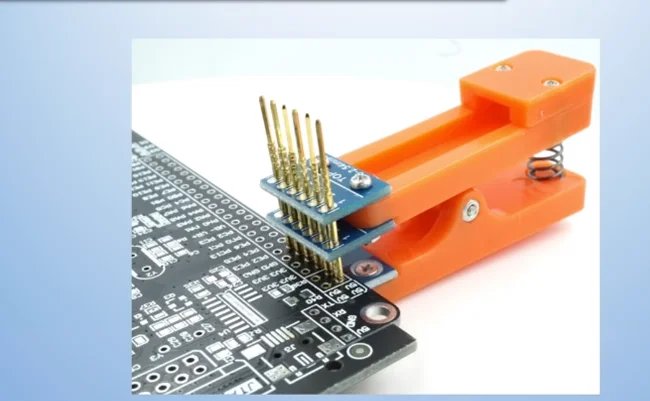 Testständer PCB Clip 2,54 mm Abstand Klemme Brennvorrichtung Sonde Pogo Pin Download Programm Brennen 3P 4P 5P 6P 7P 8P 9P 10P 12P Kabel – Detail 2