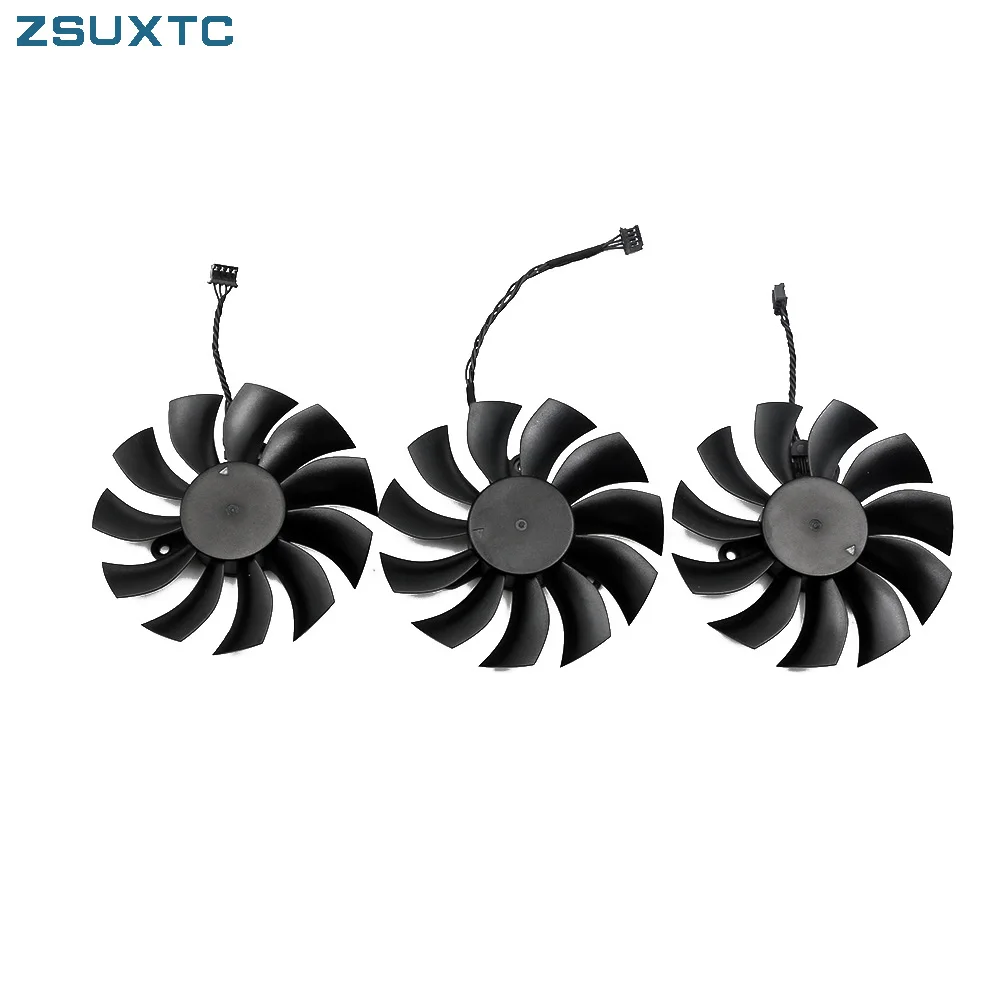 3 Pz/Lotto Pla09215B12H 12V 0.55A 4Pin Per Evga Gtx1080Ti Ftw3 Gtx 1080 Ti Ventola Elite Nera Ventola Di Raffreddamento Della Scheda Grafica
