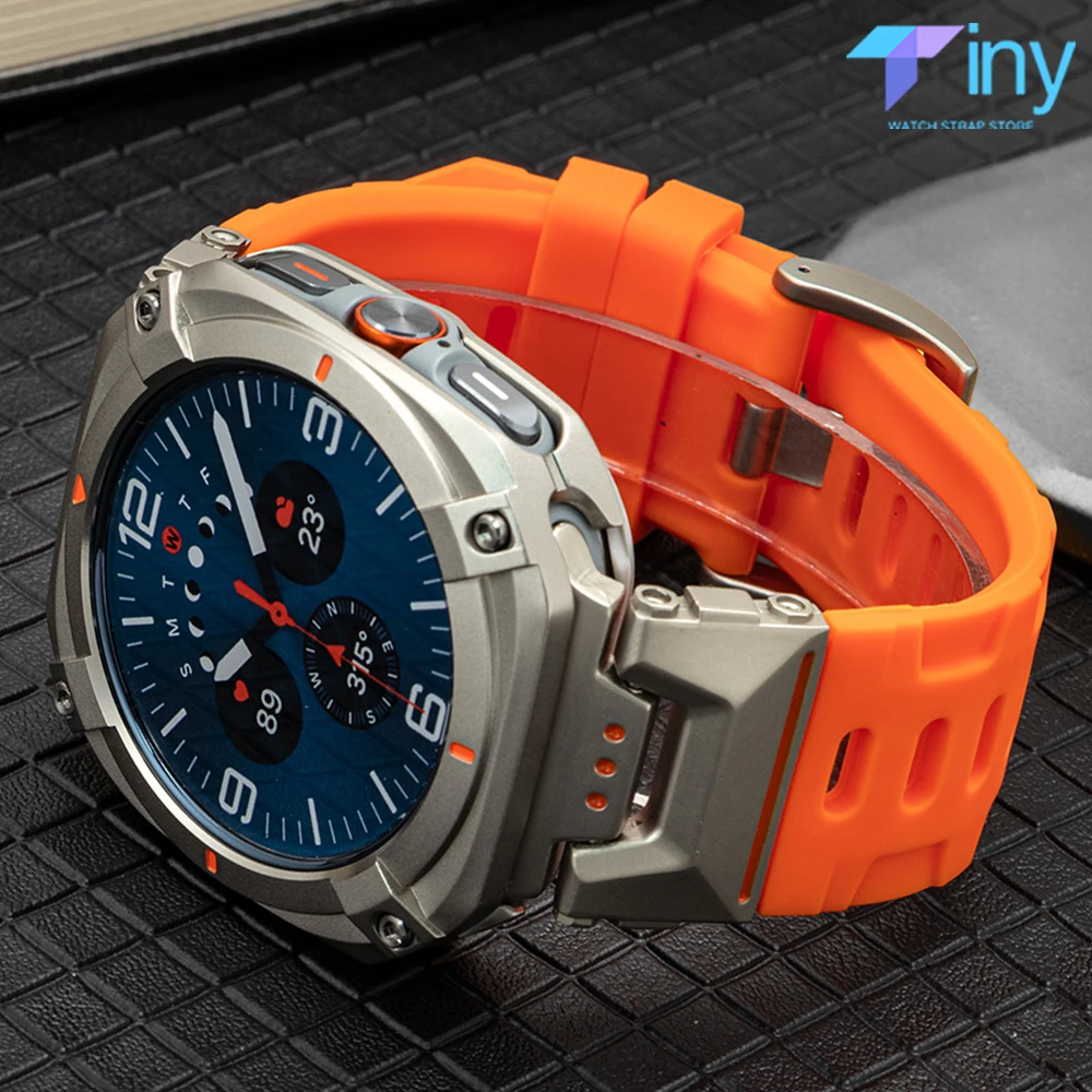 สายซิลิโคนสุดหรูสำหรับ Samsung Galaxy Watch Ultra 2025
