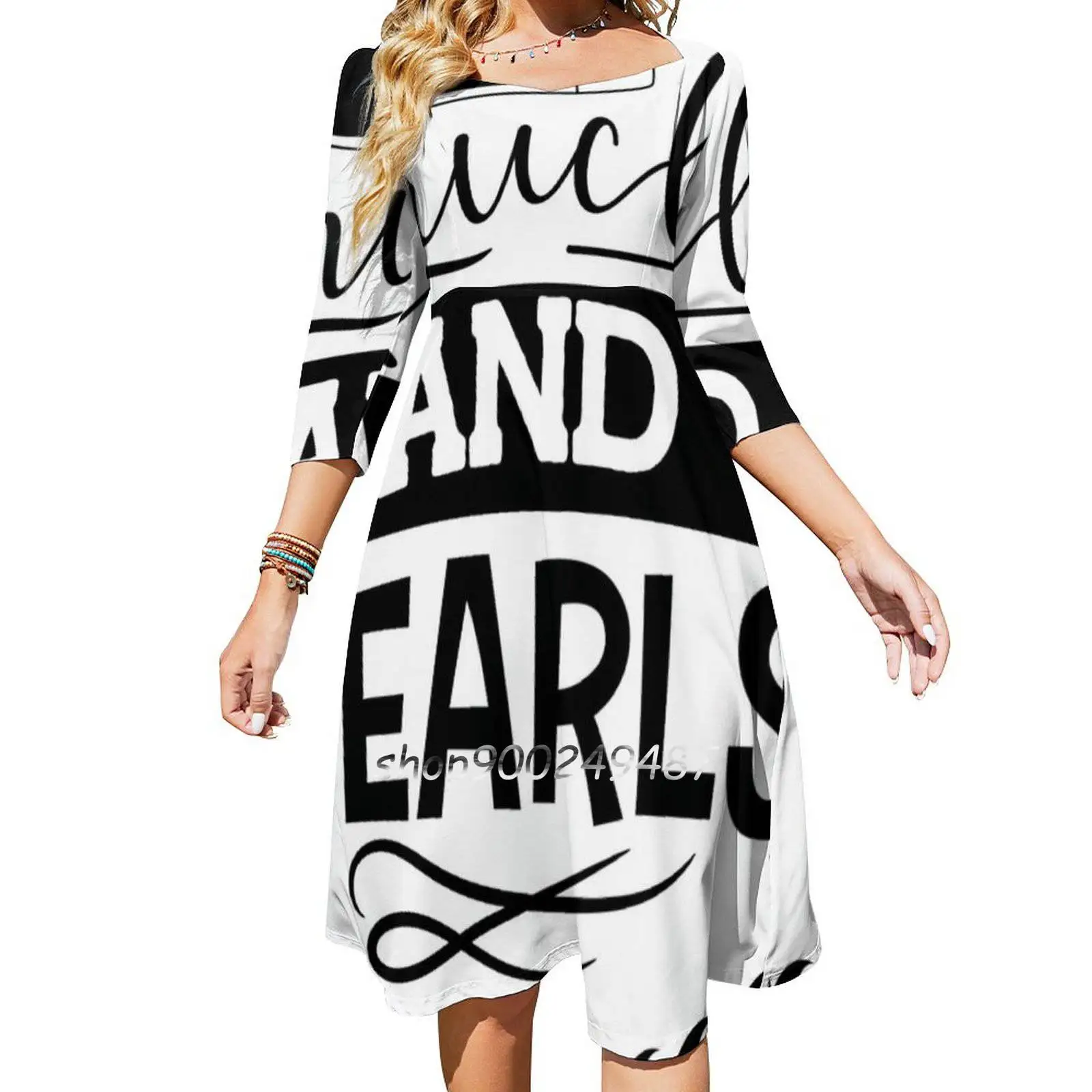 

Chucks And Pearls Official 2021 Square Neck Dress New Plus Size Elegant Women Waist Tight Dress Chucks 1Nd Pearls Chucks 2020