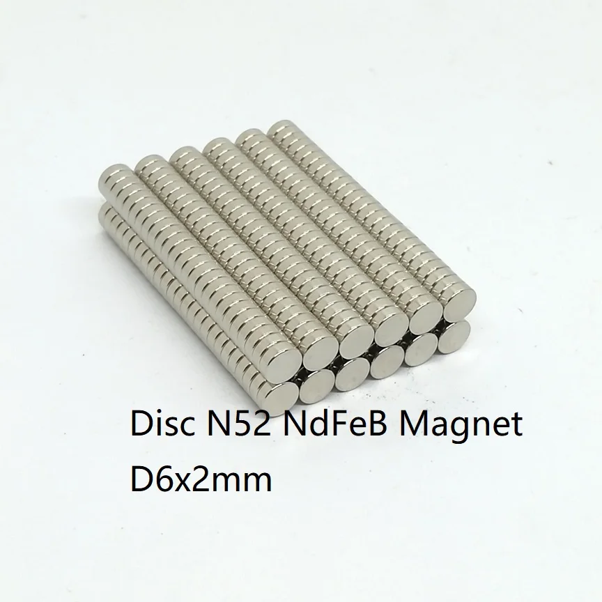 Premium Neodymium Disc Magnets - Pack of 10/50, 6mm x 2mm Size, Ultra-Strong