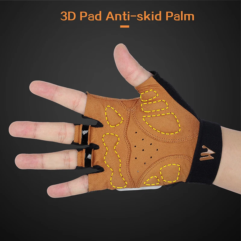 WEST RADFAHREN Sport Radfahren Handschuhe Halb Finger Männer Frauen MTB Fahrrad Handschuhe Laufen Fitness Gym Reiten Motorrad Fahrrad Handschuhe – Detail 6