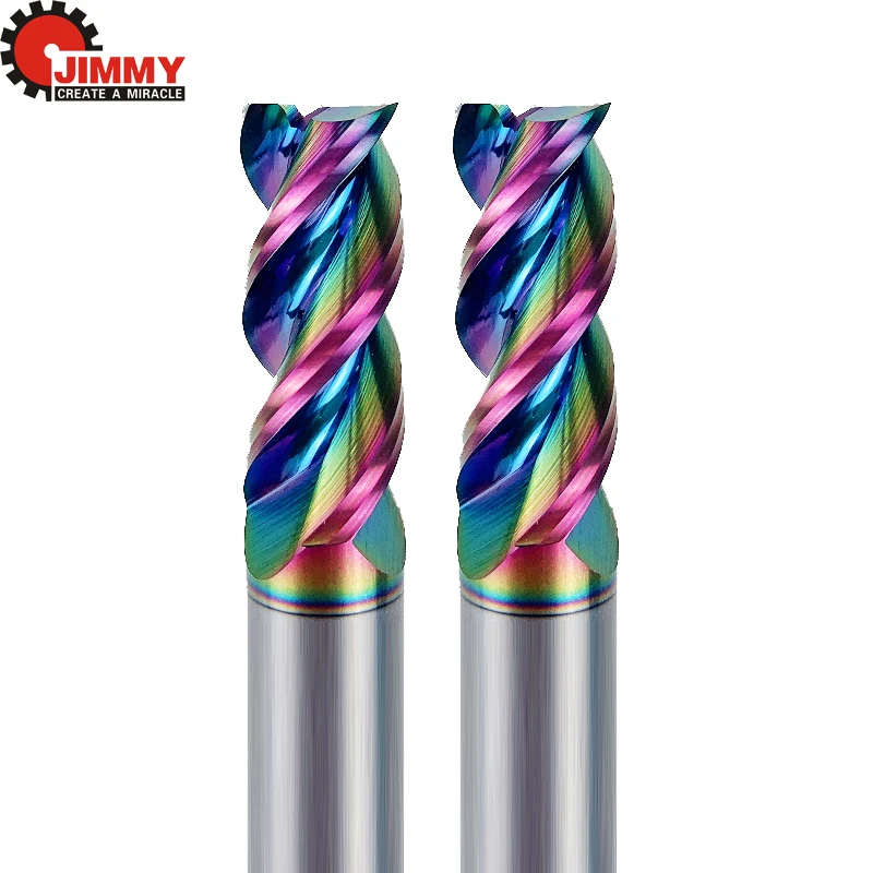 JIMMY HRC55 텅스텐 스틸 3 플루트 밀링 커터, 카바이드 엔드 밀, CNC 페이스 밀 커터, 스테인레스 스틸용 밀링 도구