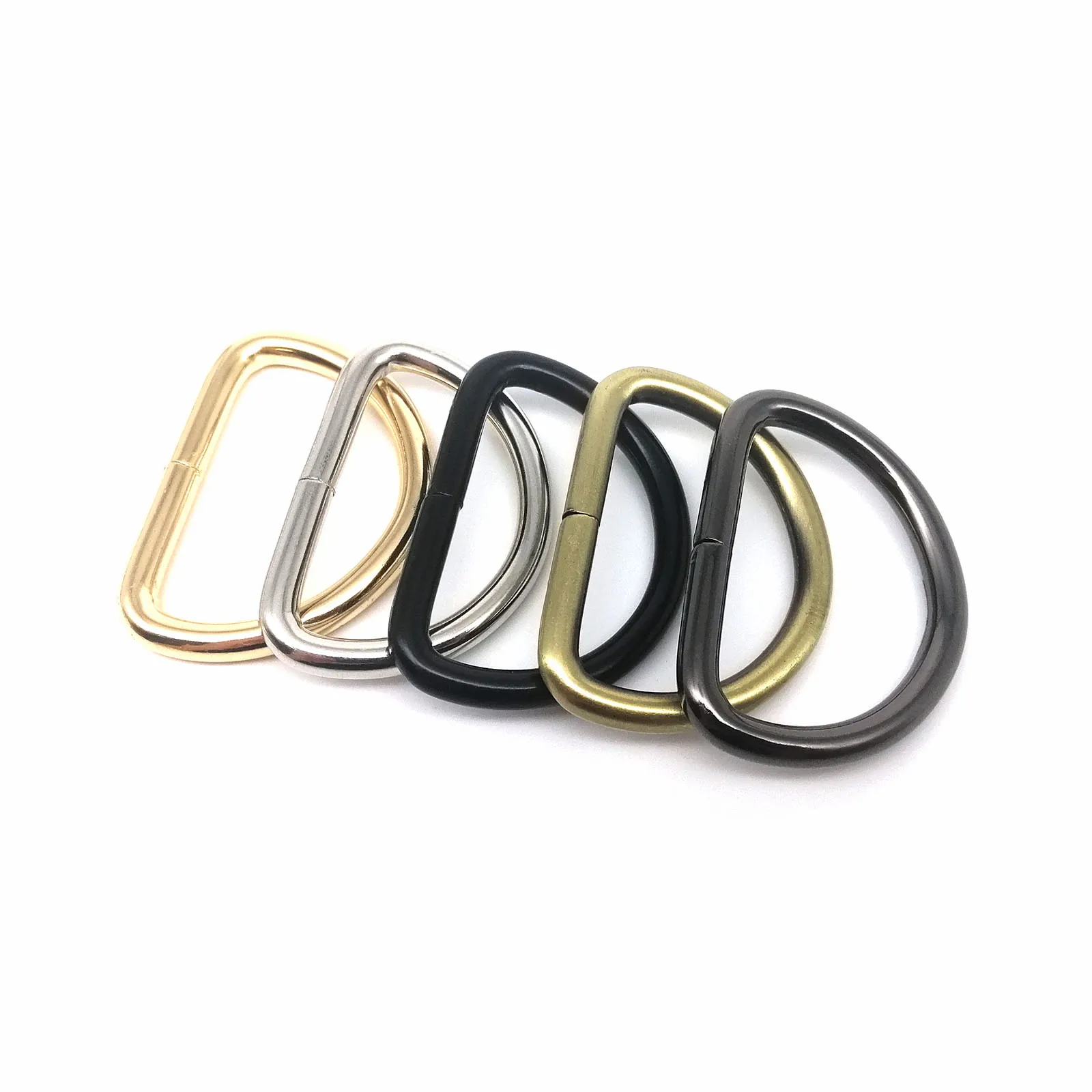 High-Quality Metal Leather Strap and Chain with D-Ring Buckle Clasp