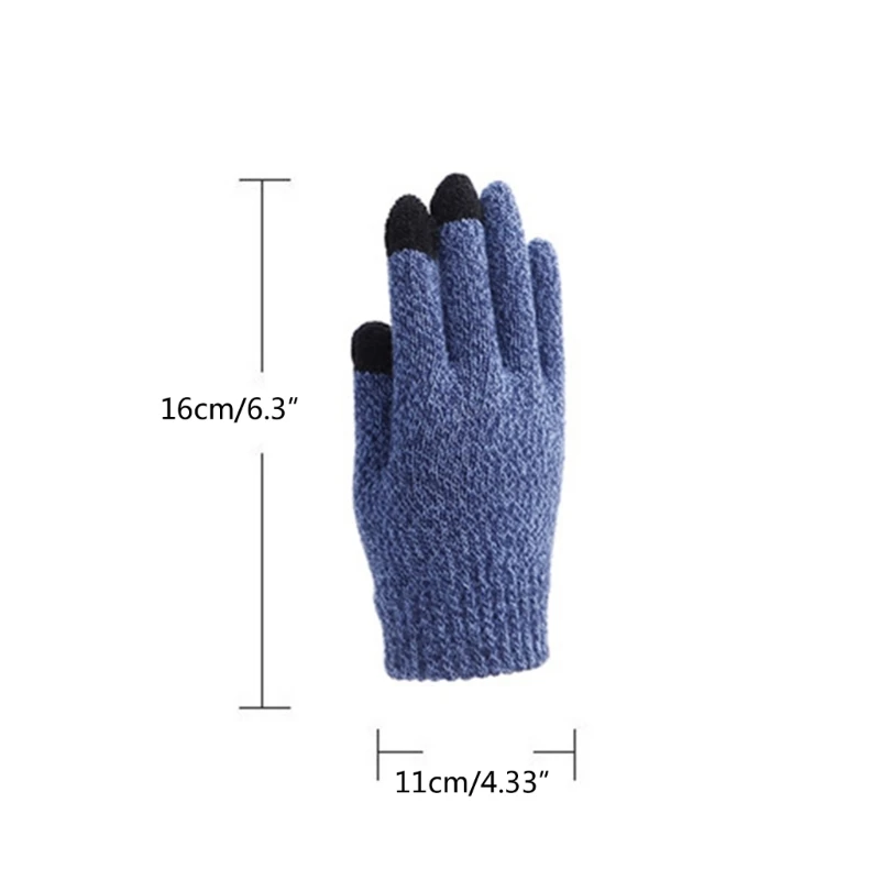 Kid Touchscreenes Gloves Soft & Breathable Winter Warm Mittens Solid Knit Gloves Non slip touches screen gloves for kids winter gloves ski gloves