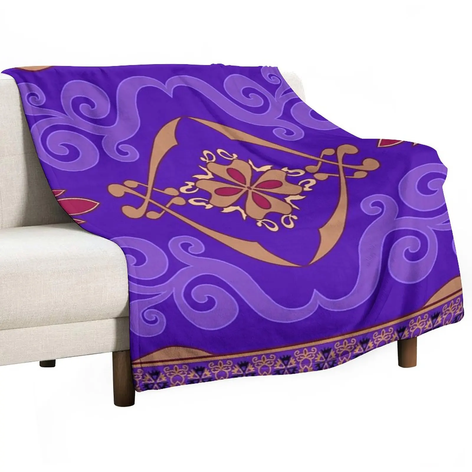 

Magic Carpet Throw Blanket Vintage Luxury Fluffys Large Travel Blankets