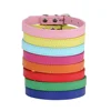 Colorful Leather Puppy Cat Collar Cute Kitten Necklace Name Personalized Collar for Cats Dogs Pet Supplies Accessories Harness 2