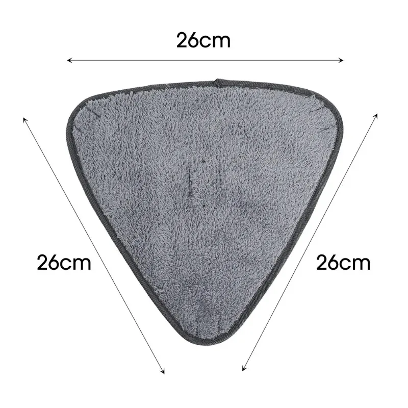 Large Glass Cleaning Microfiber Sweeping Rags Floor Clean Tool Triangle Microfiber Cloth Dust Mop Replacement Head Pads