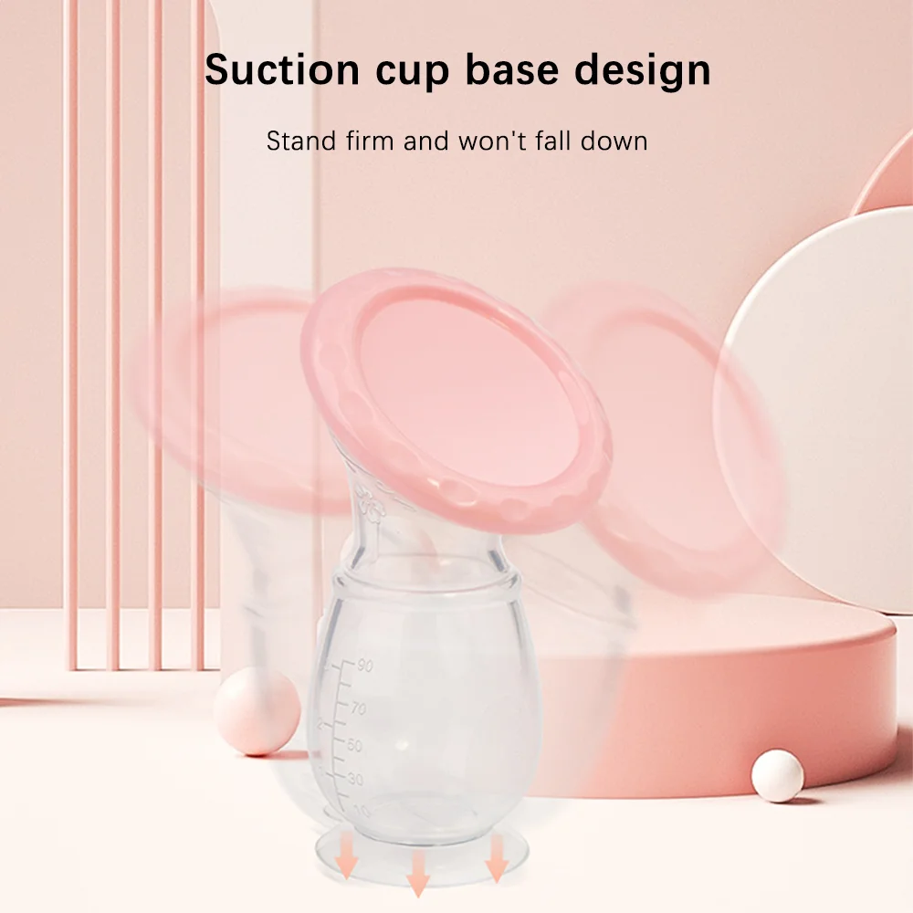 Baby Feeding Manual Breast Pump Partner Breast Collector Automatic Correction Breast Milk Silicone Pumps Maternity Products 3