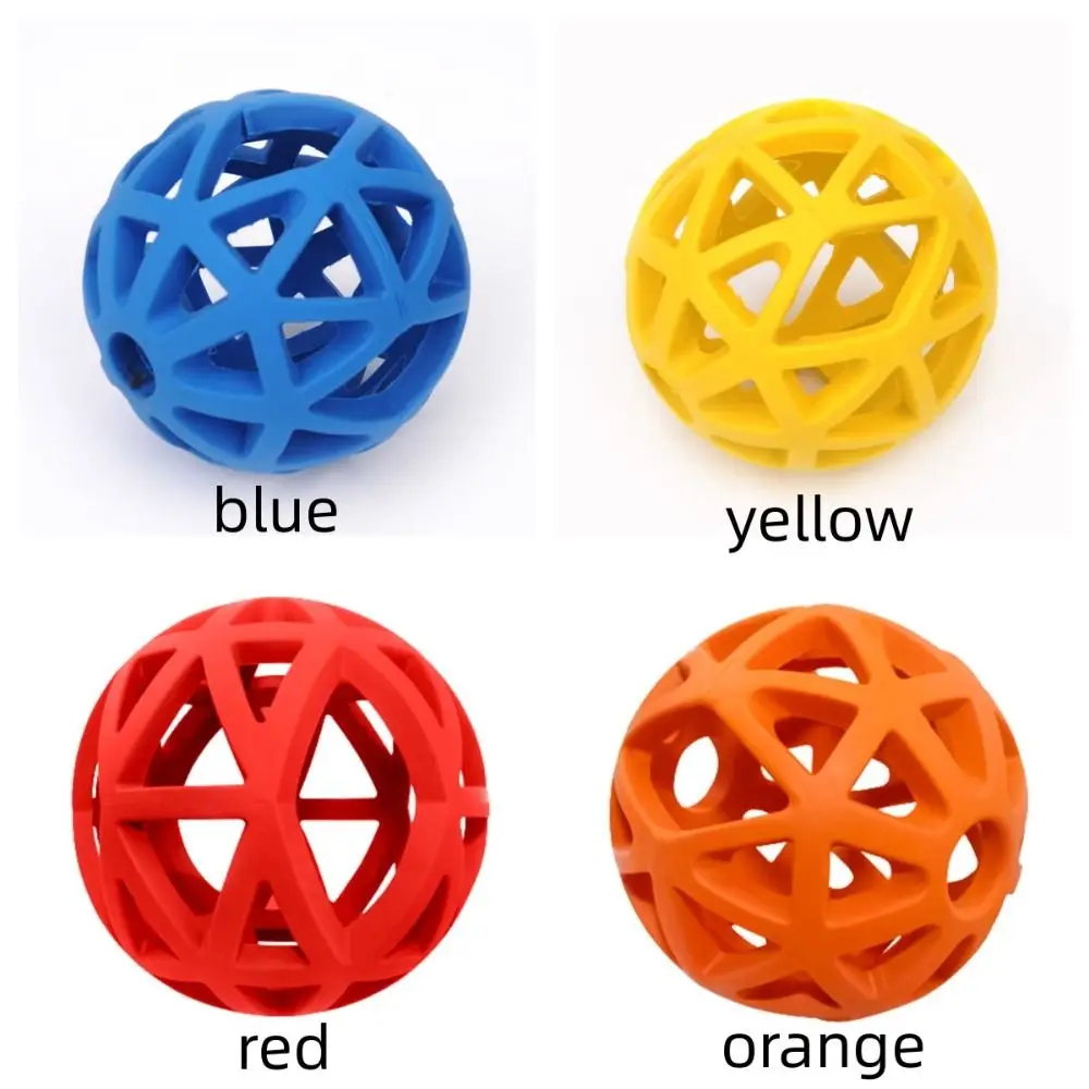 Rubber Dog Chewing Toys for Large Medium Dogs Hollow Balls Shaped Dog Toy Bite Resistant Funny Soft Dog Accessories 5