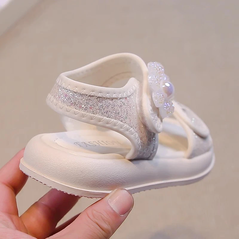 Girls Pink Sandals Anti Slip Soft Sole Toddler Beach Shoes