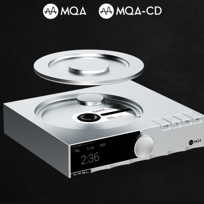 SMSL PL200 Desktop CD Player MQA-CD AK4499EX USB DAC Bluetooth Decoder Headphone Amplifier DSIC Digital Audio support LDAC APTX