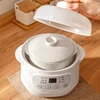 200W Electric Slow Cooker Stew Cup Food Steamer Multicooker Ceramic Pot Cubilose Stew Pregnant Tonic Baby Supplement Food Warmer 1
