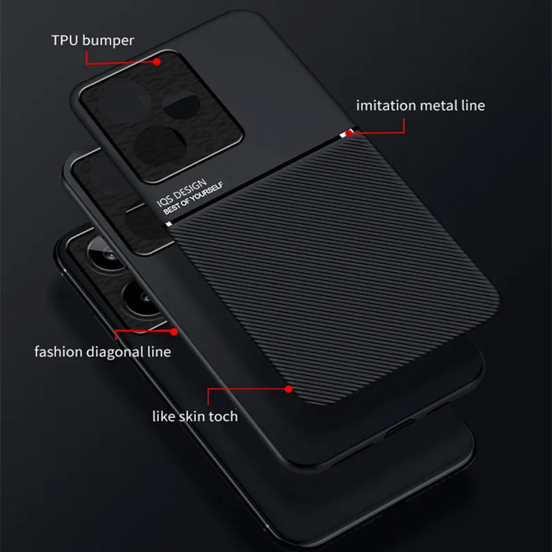 Rugged Non-Slip Protective Cover with Built-in Car Magnetic Holder
